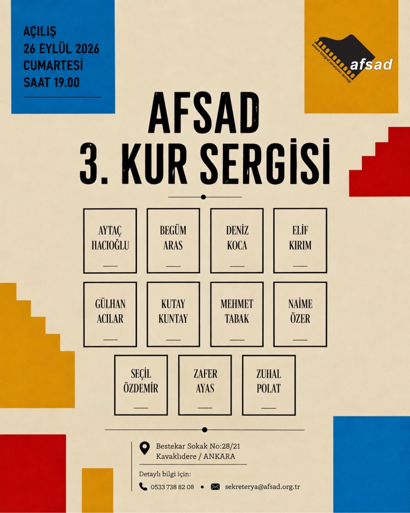 AFSAD 3. Kur Sergisi