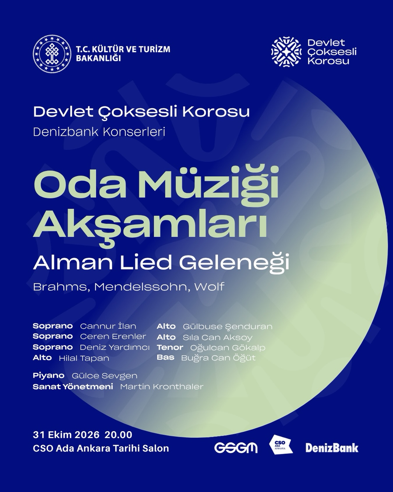 Oda Müziği Akşamları: Alman Lied Geleneği