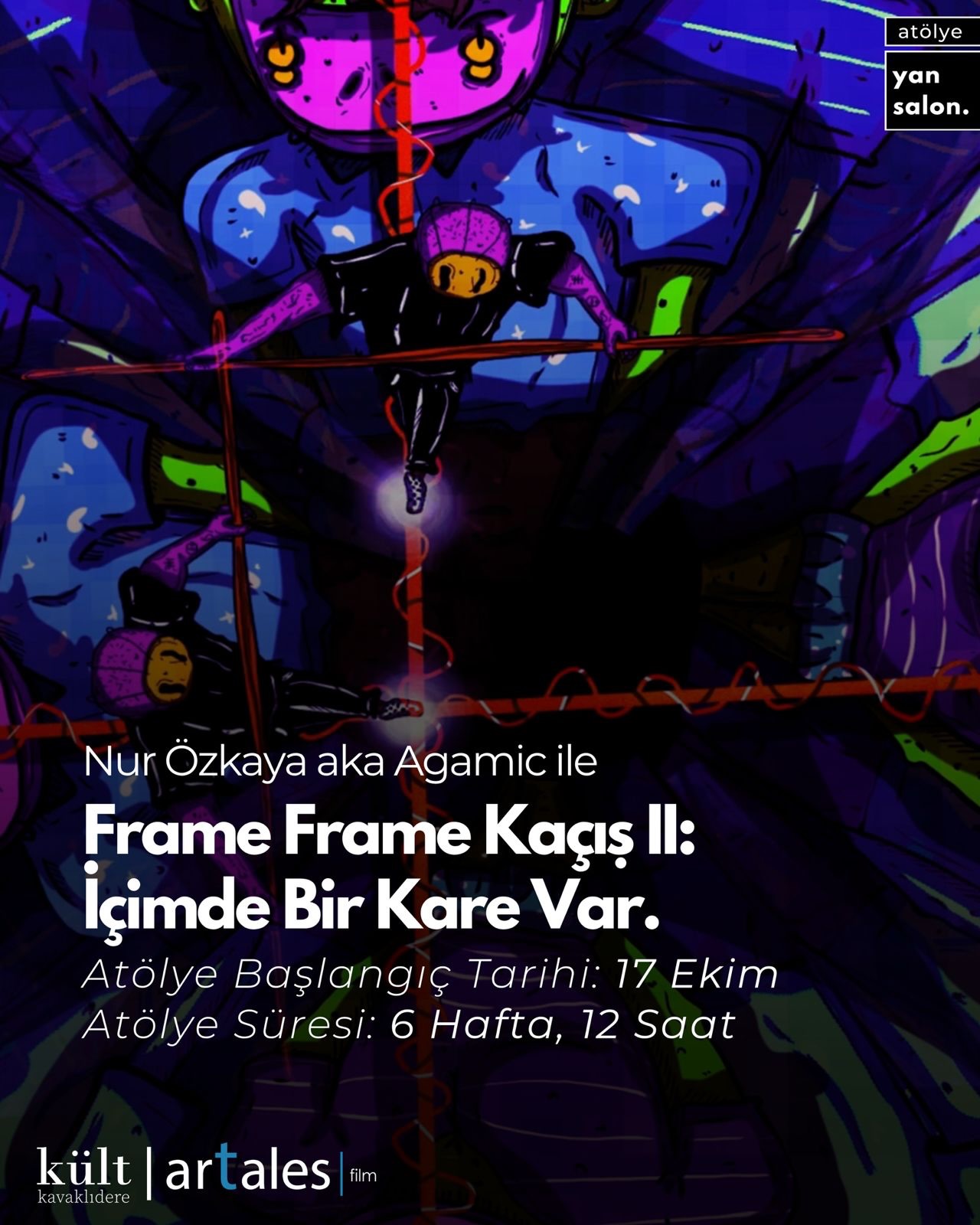 Frame Frame Kaçış – II | İçimde Bir Kare Var – Analog / Dijital Deneysel Animasyon Atölyesi
