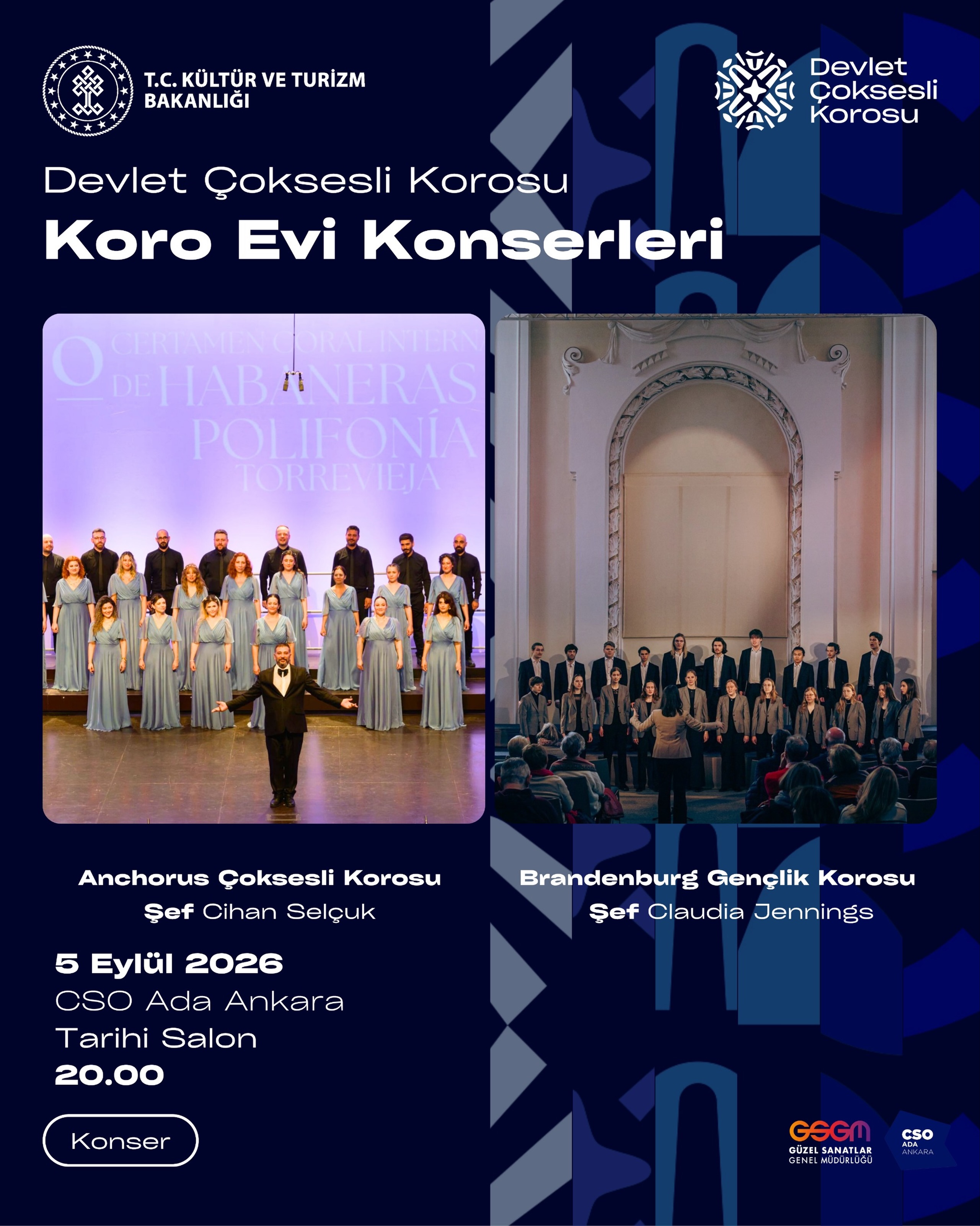 Koro Evi Konserleri: Brandenburg Gençlik Korosu ve Anchorus Çoksesli Korosu
